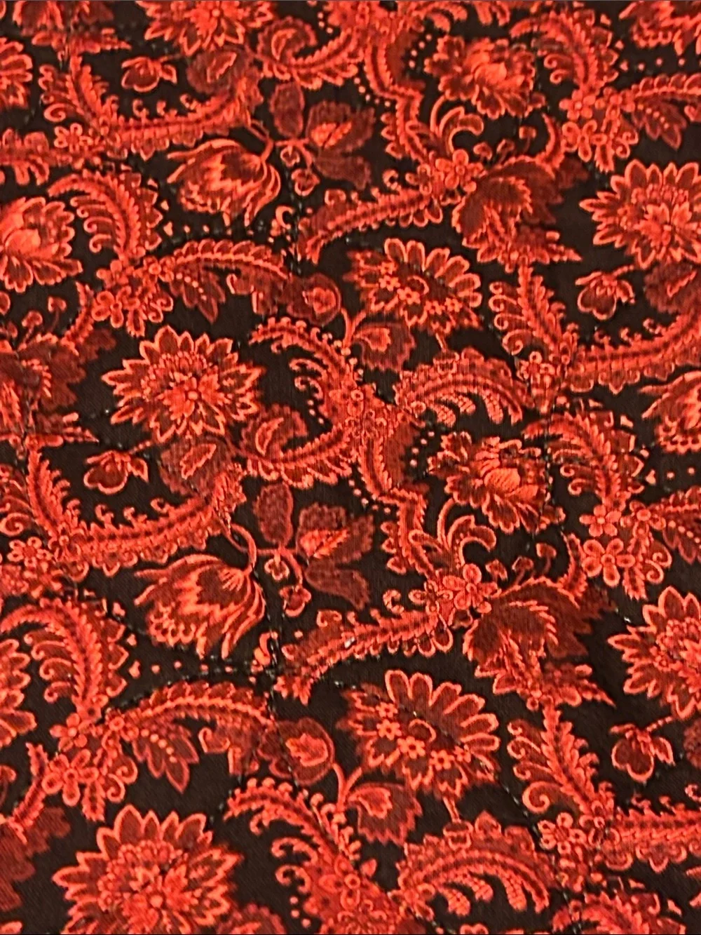Classic Patchwork Quilt in Red, Black & White